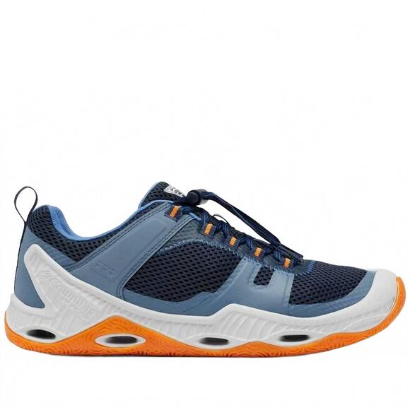 NEW COLUMBIA men's pfg pro sport athletic shoes in navy and orange